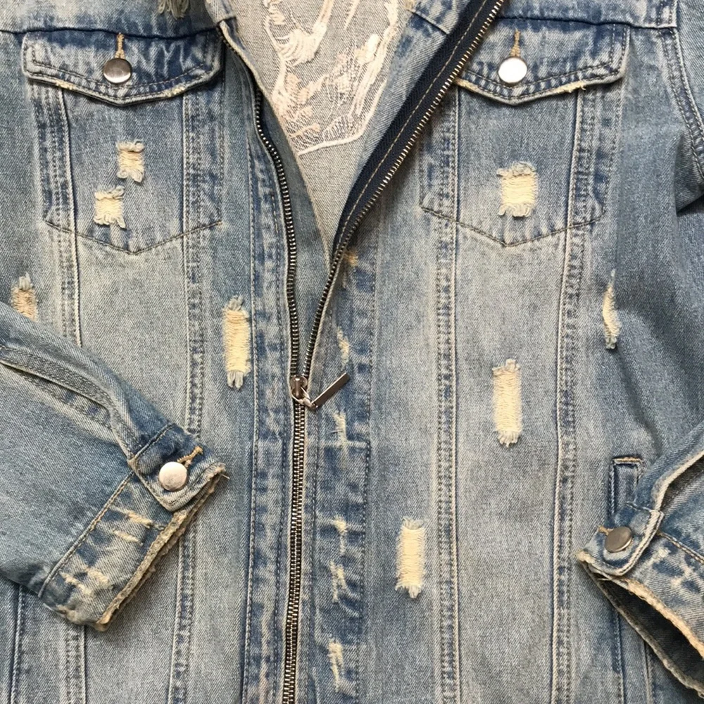 🎉Host Pick🎉Established Mark Grunge Thrashed Denim Jacket - Picture 2 of 7